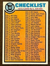 1973 Topps Baseball - #588 Checklist (529-660) EXMint EXMT (High Series)