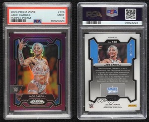 2024 Panini Prizm WWE Purple Prizm /149 Jade Cargill #126 PSA 9 MINT