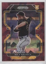 2022 Panini Prizm Tier II Burgundy Cracked Ice 21/25 Max Kranick #185 17tq