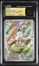 Pokemon Meowth 106/094 Illustration Rare Phantasmal Flames - CGC 10 PRISTINE
