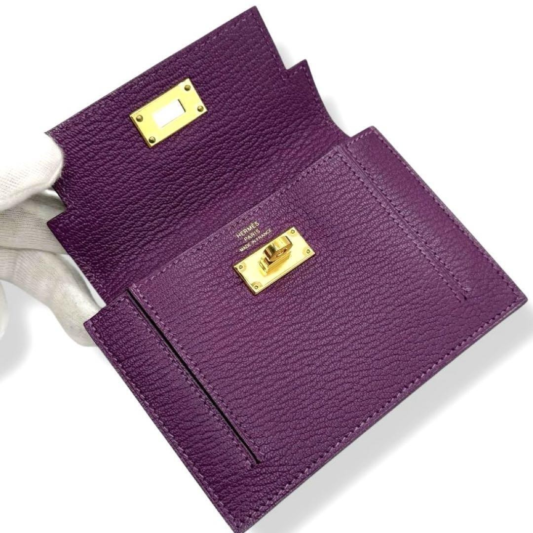 stored item HERMES Kelly Pocket Compact Coin Case Compact Wallet Folded Wallet image 5