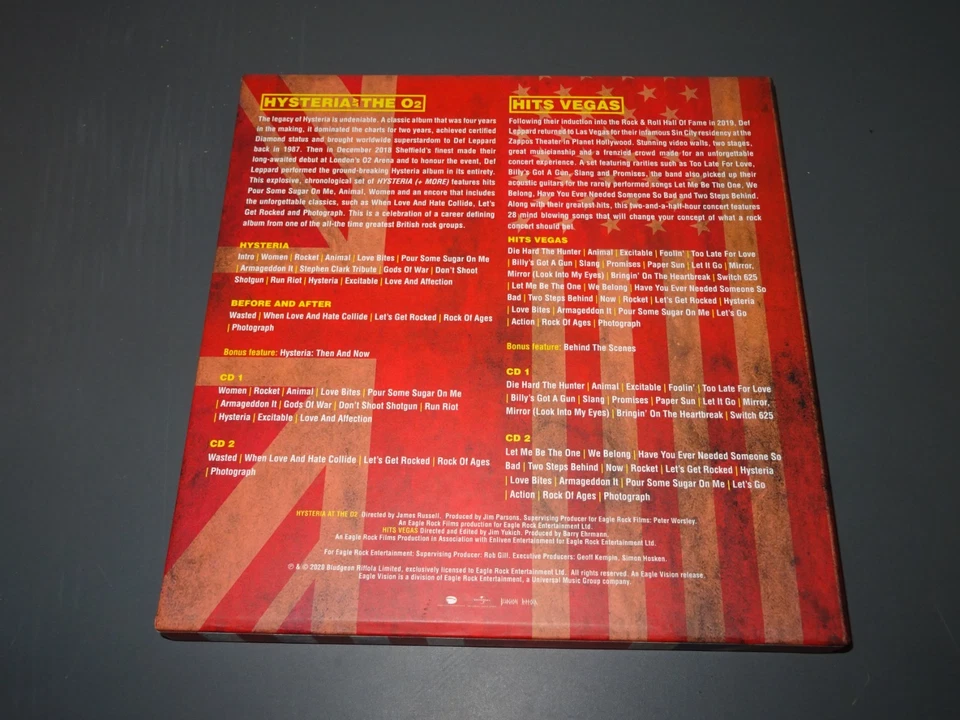 DEF LEPPARD - LONDON TO VEGAS / 4-CD & 2-DVD-BOX-SET 2020 (MINT-) & BOOKLET - Bild 3 von 4