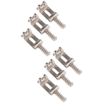 Set of 6 Replacement Chrome Tremolo Bridge Saddles For  Electric Guitar G7B1