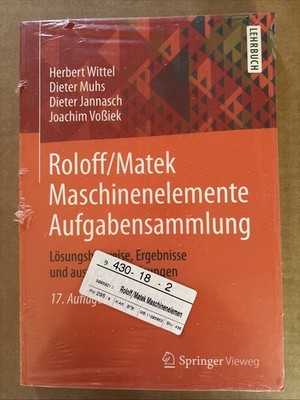Roloff/Matek Maschinenelemente Aufgabensammlung