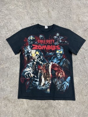 Call of Duty Black Ops Zombies Retro Black Short Sleeve Unisex Shirt WA1322