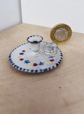 Rye Pottery Miniature Candlestick Vintage Rare Collectible Atomic