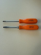 Vintage Snap On Orange Handle Screwdriver Set Ssd2 Ssdp31