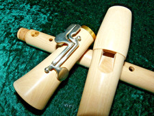 2 Klappen! Fast wie neu! Moeck Alt-Blockflöte, Doppelloch, deutsche Griffw.!