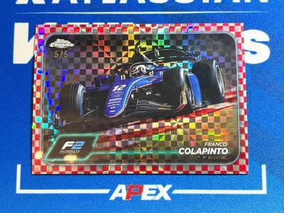 FRANCO COLAPINTO 2024 Topps Chrome Formula 1 F1 F2 #96 Red Checker Flag 5/5 1/1