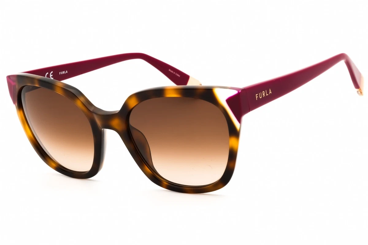 Pre-Loved | FURLA New Vivien Oval Tortoise Sunglasses Brown Gradient Y2K w/ Case Sunglasses HAVANA Furla | Furla US main image 3