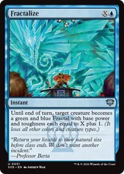 Fractalize 51 Foil Secrets of Strixhaven Uncommon