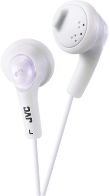 JVC HA-F160-W-K Gumy EarBud Headphones (Coconut White) [New Headphone] White,