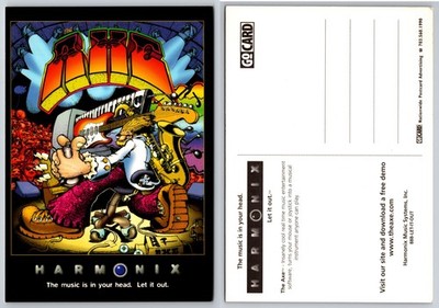Continental Harmonix Music Art Postcard