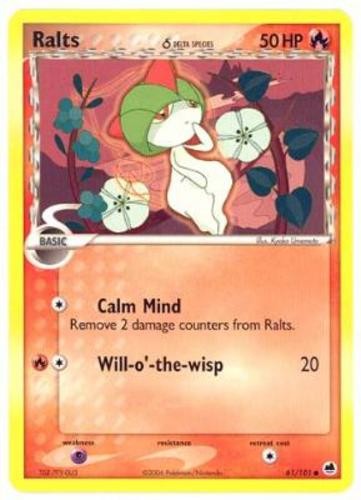 Ralts (Delta Species) - 61/101 - Common LP EX Dragon Frontiers