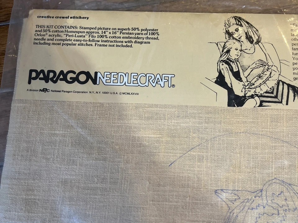 De colección Años 70 Susan Goldsmith Paragon Needlecraft Wildlife Series Cub Crewel Kit #0834 Foto 4 de 4