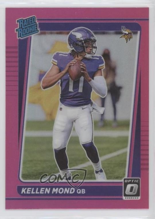 2021 Panini Donruss Optic Rated Pink Prizm Kellen Mond #221 Rookie RC 14gy