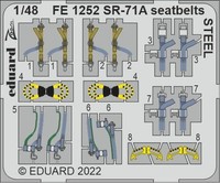 Eduard Accessories FE1252 - 1:48 SR-71A Seatbelts Steel For Revell - Neu
