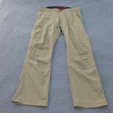 Wrangler ATG Pants Mens 38x30 Beige Hiking Outdoor Cargo Lightweight Stretch