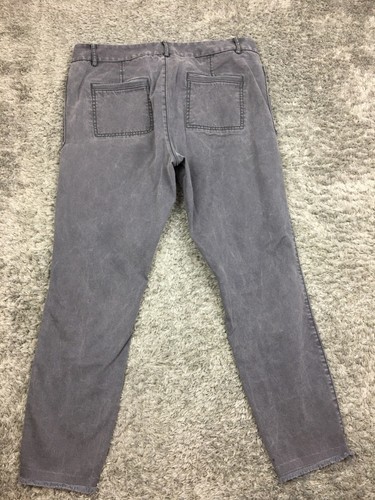 Loft Marisa Chino Skinny Pants Womens Size 14 Gray Twill Stretch - Picture 10 of 12