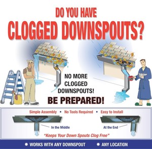 NO-Gutter-Screen-NEEDED-Buy-Downspout-protection-Fits-Square-Round-downspout