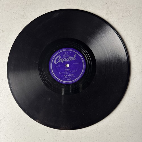 10" 78 RPM-Paul Weston-Etude/My Moonlight Madonna/Capitol 15049 - Picture 4 of 4