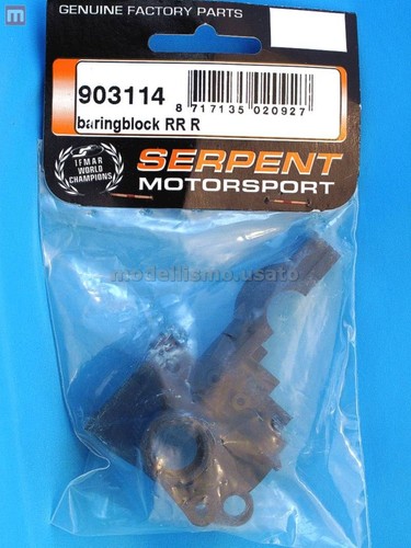 Serpent 903114 Supporto Cuscinetto Post Dx Bearingblock RR Right modellismo - Foto 1 di 1