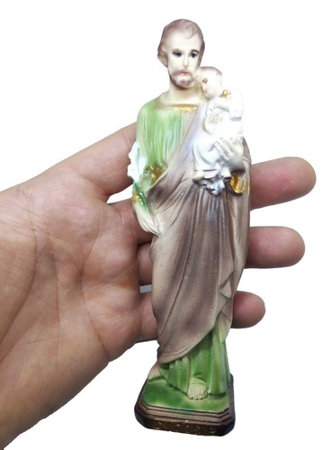 Saint Joseph Statue St Joseph & Baby Jesus Catholic Figurine 6.2 Inch - Picture 4 of 5