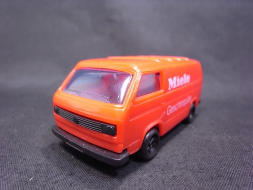 DE COLECCIÓN ALEMANIA 1/43 PLÁSTICO JUGUETE MODELO VW VOLKSWAGEN T3 VAN PUBLI... - Imagen 2 de 11