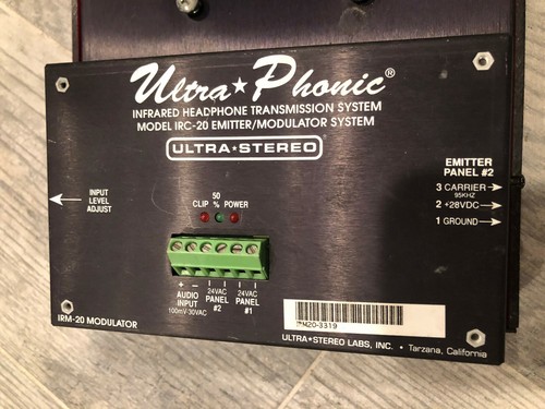 Ultra Phonic IRC-20 Infrared Theater Hearing Assistance Emitter Movie Theater - Picture 4 of 6