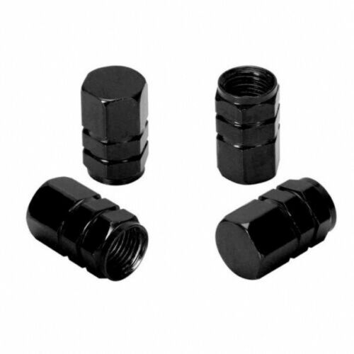 Black Aluminum Car Tyre Tire Valve Cap Wheel Stem Cap Air Dust Cover Accessories - Picture 5 of 9