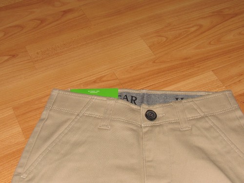 NWT New HAGGAR Boy's 10 Slim Sustainable Chino Pants Tan Cotton Poly Khaki - Picture 3 of 5