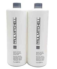 PAUL MITCHELL TWIN PACK! Soft Style Soft Sculpting Spray Gel -33.8 Oz. EA - NEW!