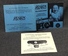 Vintage Perfex Fifty Five 35mm Candid Camera Operating Instructions Booklet
