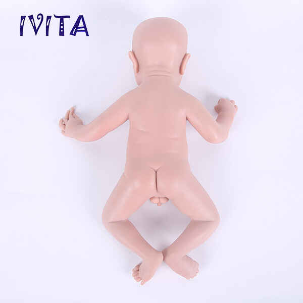 IVITA 17 Silicone Boy Ganzkörper Silikon Reborn Baby schlafen Silikon Puppe