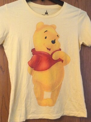 Winnie The Pooh Yellow Shirt M Unisex Disney Parks
