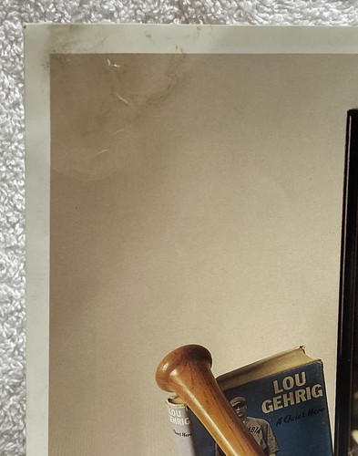 Two Famous Lou Gehrig And Babe Ruth 11x14 Reproduction Posters 1993 w/ Letters. - Picture 13 of 17