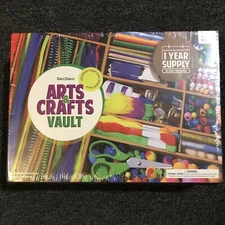 Dan &Darci Arts and Crafts Vault - Craft Supplies Kit in a Box for Kids