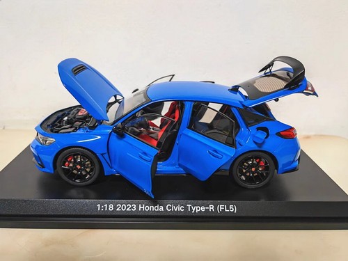 1/18 Scale Honda Civic Type-R FL5 2023 Blue Diecast Car Model Toy Gift - Picture 6 of 7