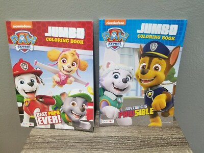 2 PACK NICKELODEON PAW PATROL JUMBO COLORING & ACTIVITY BOOK BEST PUPS EVER! NEW