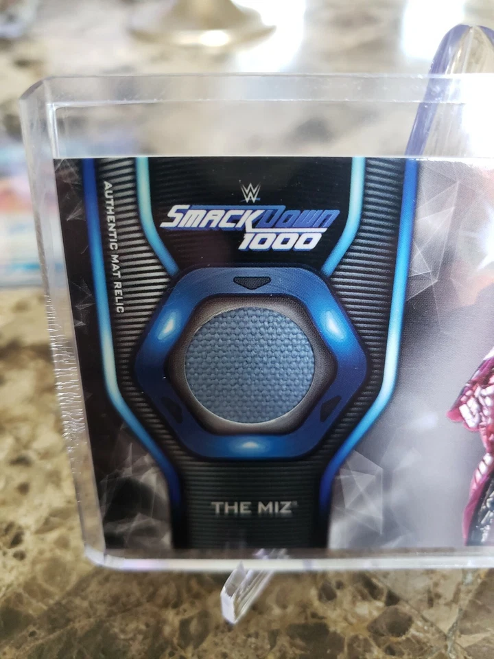 WWE The Miz 2019 TOPPS Authentic Mat Relic Trading Card - Image 2 of 3