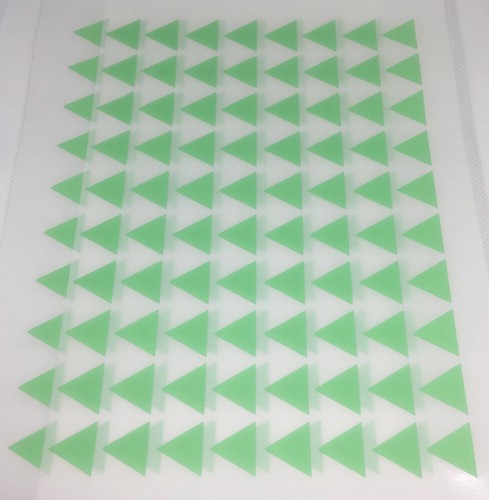 160 von 17x17x17 mm DREIECK AUFKLEBER Klebrig Papier Etikett kostenlos PP TS171717 - Bild 27 von 32