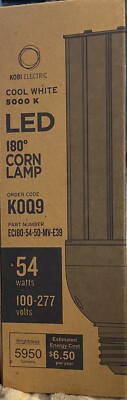 LED Corn Lamp 180 Degree 54W 100-277V in 5000K Ballast Bypass