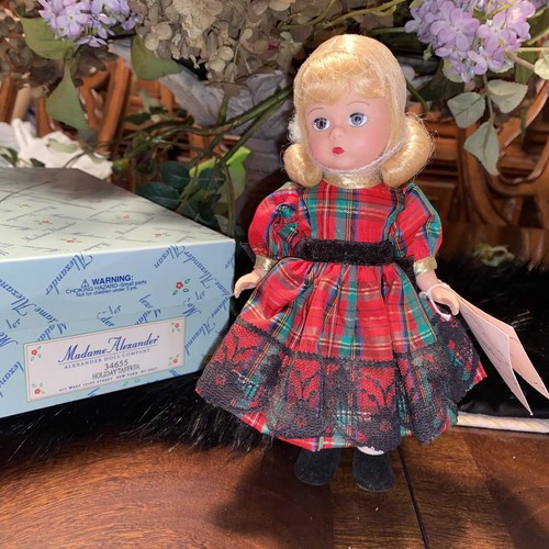 MADAME ALEXANDER 8" HOLIDAY TAFFETA DOLL 34655 With Box Christmas Blonde