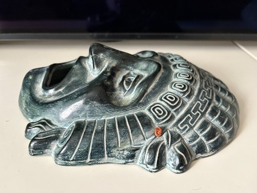 Vintage Decorative Terracotta Greek Tragedy Mask - Picture 2 of 6