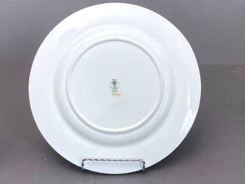 12 piatti Crown Staffordshire, chinoiserie rialzata floreale, Bone China, 1910 - Foto 9 di 11