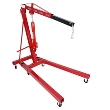 2 Ton Folding Engine Hoist Hydraulic Cherry Picker Shop Crane Hoist Lift 4400lbs