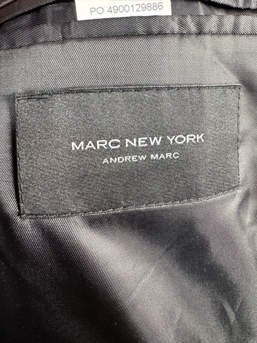 NEW MARC ANTHONY Mens Black ATHLETIC FIT STRETCH Sport Coat Blazer Jacket 46S - Picture 8 of 10
