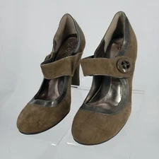 Sofft Mary Jane Style Bethanie Suede Heels Womens Sz 7.5