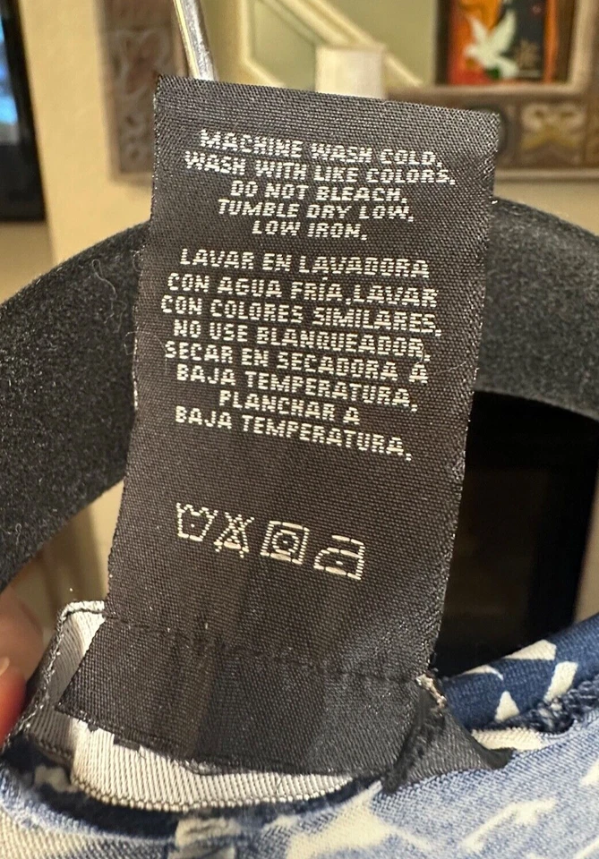 Vestido George pequeño 4/6 azul axila a axila 15" largo 37" Foto 3 de 4