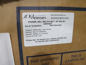 NEW IN THE BOX Peterson, Infl, MULTI-FLEX, 22'' DIA, 85' LONG PIPE BLADDER